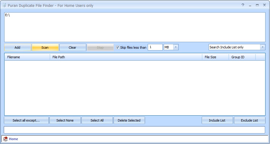 Puran Duplicate File Finder screenshot